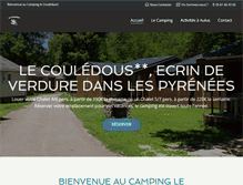 Tablet Screenshot of camping-aulus-couledous.com